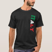 Einfaches, modernes italienisches Flag-Apparel T-Shirt (Vorderseite)
