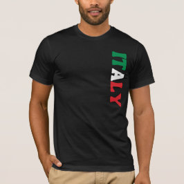 Einfaches, modernes italienisches Flag-Apparel T-Shirt
