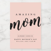 Einfaches modernes Jar/Container-Etikett für Mama Lebensmitteletikett (Einzelnes Label)