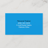 Einfaches modernes klares Weiß Visitenkarte (Rückseite)