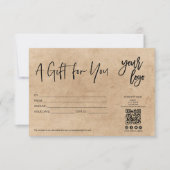 einfaches, modernes Kraftpapier mit Logo (Vorderseite)