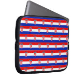 Einfaches, modernes kroatisches Flag-Apparel Laptopschutzhülle (Vorne Rechts)