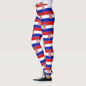 Einfaches, modernes kroatisches Flag-Apparel Leggings (Links)