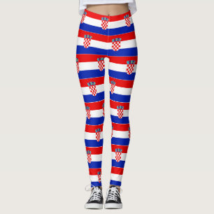 Einfaches, modernes kroatisches Flag-Apparel Leggings
