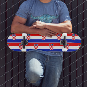 Einfaches, modernes kroatisches Flag-Apparel Skateboard