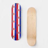 Einfaches, modernes kroatisches Flag-Apparel Skateboard (Vorderseite)