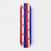 Einfaches, modernes kroatisches Flag-Apparel Skateboard (Vorne)