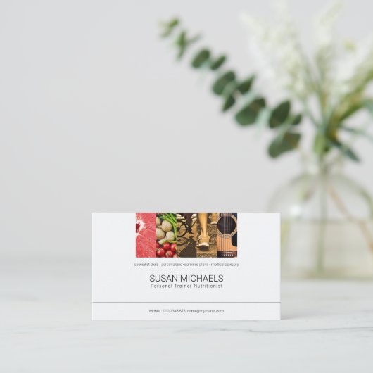 Einfaches modernes Lebensstil-Plakat-persönlicher Visitenkarte (Stehend Vorderseite)