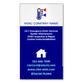 Einfaches, modernes Logo, Berufliches AC HVAC Magnetische Visitenkarte (Vorderseite Vertikal)