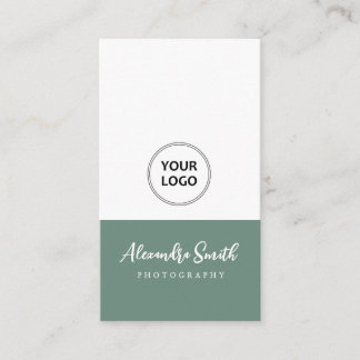 einfaches modernes Logo Fotograf Geschäftskarte Visitenkarte
