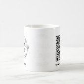 einfaches, modernes Logo qcode Kaffee Tasse (Mittel)