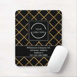 Einfaches, modernes Logo von Black and Gold Compan Mousepad