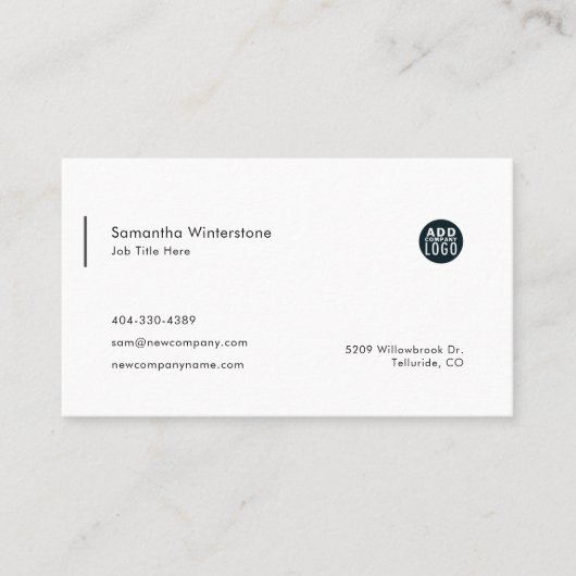 Einfaches, modernes Logo von DIY Company Visitenkarte (Vorderseite)