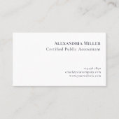 Einfaches, modernes Luxus-Logo Visitenkarte (Vorderseite)