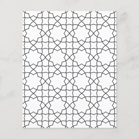 Einfaches modernes marokkanisches geometrisches De (Vorderseite)