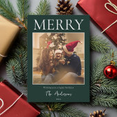 Einfaches modernes Minimal-Foto Feiertagskarte