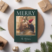 Einfaches modernes Minimal-Foto Feiertagskarte