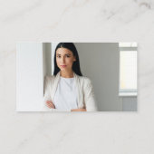 Einfaches, modernes, minimales Berufliches Foto fü Visitenkarte (Rückseite)