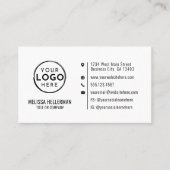 Einfaches, modernes, minimales Berufliches Foto fü Visitenkarte (Vorderseite)