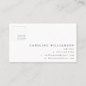 Einfaches, modernes, minimales, elegantes Beruflic Visitenkarte (Vorderseite)