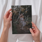 Einfaches modernes minimalist elegantes Skriptfoto Save The Date