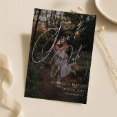 Einfaches modernes minimalist elegantes Skriptfoto Save The Date
