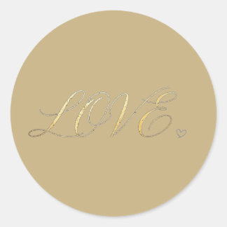 Einfaches modernes minimalist LOVE Aufkleber