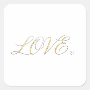 Einfaches modernes minimalist LOVE Aufkleber