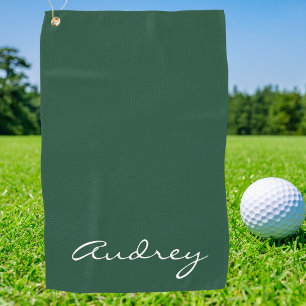 Einfaches modernes minimalist monochromes elegante golfhandtuch