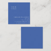 Einfaches, modernes Minimalistisches Berufliches L Quadratische Visitenkarte (Vorne/Hinten)