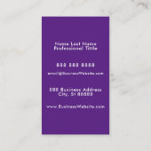 Einfaches, modernes Minimalistisches Firmenlogo Li Visitenkarte (Rückseite)