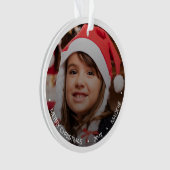 Einfaches modernes Minimalistisches Foto Ornament (Vorderseite)