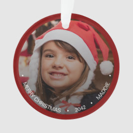 Einfaches modernes Minimalistisches Foto Ornament