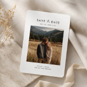 Einfaches modernes minimalistisches Foto Save-the- Save The Date