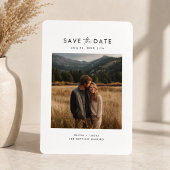 Einfaches modernes minimalistisches Foto Save-the- Save The Date