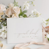 Einfaches, modernes Minimalistisches Gästebuch