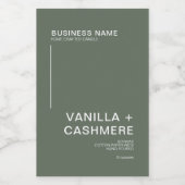 Einfaches, modernes Minimalistisches Kerzensiegel Lebensmitteletikett (Einzelnes Label)