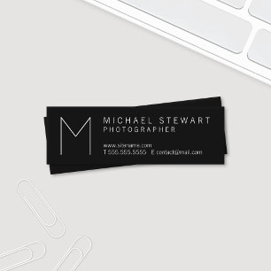 Einfaches modernes Minimalistisches Mini Visitenkarte