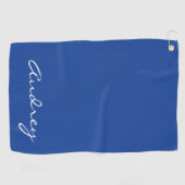 Einfaches modernes minimalistisches monogrammierte golfhandtuch (Horizontal)