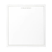 Einfaches, modernes Minimalistisches Olive-Two-Bor Notizblock (Vorderseite)