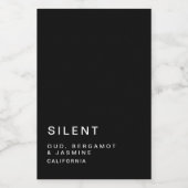 Einfaches, modernes Minimalistisches Schwarzes Ker Lebensmitteletikett (Einzelnes Label)