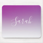 Einfaches modernes minimalistisches violettes Ombr Mousepad (Vorne)
