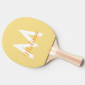 einfaches, modernes Monogram Tischtennis Schläger (Seitenansicht)