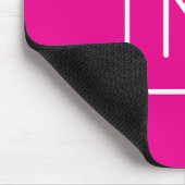 Einfaches & modernes Monogramm Anfangsbuchstabe | Mousepad (Ecke)