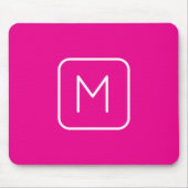 Einfaches & modernes Monogramm Anfangsbuchstabe | Mousepad (Vorne)