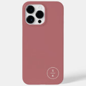 Einfaches modernes Monogramm Name Case-Mate iPhone Hülle (Rückseite)