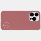 Einfaches modernes Monogramm Name Case-Mate iPhone Hülle (Rückseite (Horizontal))
