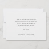 Einfaches modernes Multi-Foto Vielen Dank für Ihre Dankeskarte (Rückseite)