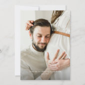 Einfaches modernes neutrales vertikales Baby-Dusch Dankeskarte (Rückseite)