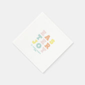 Einfaches, modernes Pastell-Ostern Serviette (Ecke)